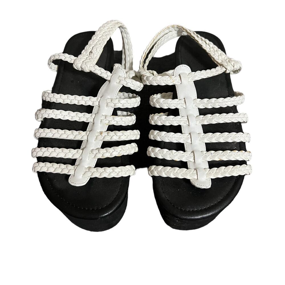 Urban Outfitters White Fisherman Sandals Women’s Size 7 Braided Platform Shoes